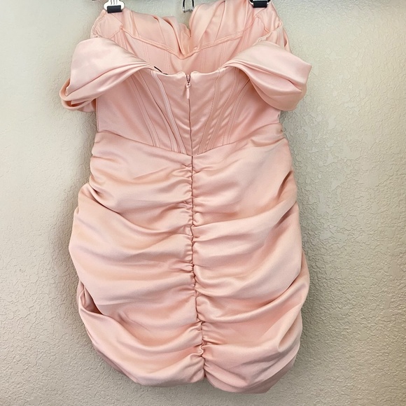 House Of CB 'Coraline' Blush Satin Corset Dress size Large - Picture 10 of 14